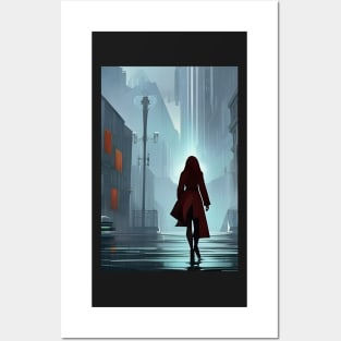 Mysterious woman Posters and Art